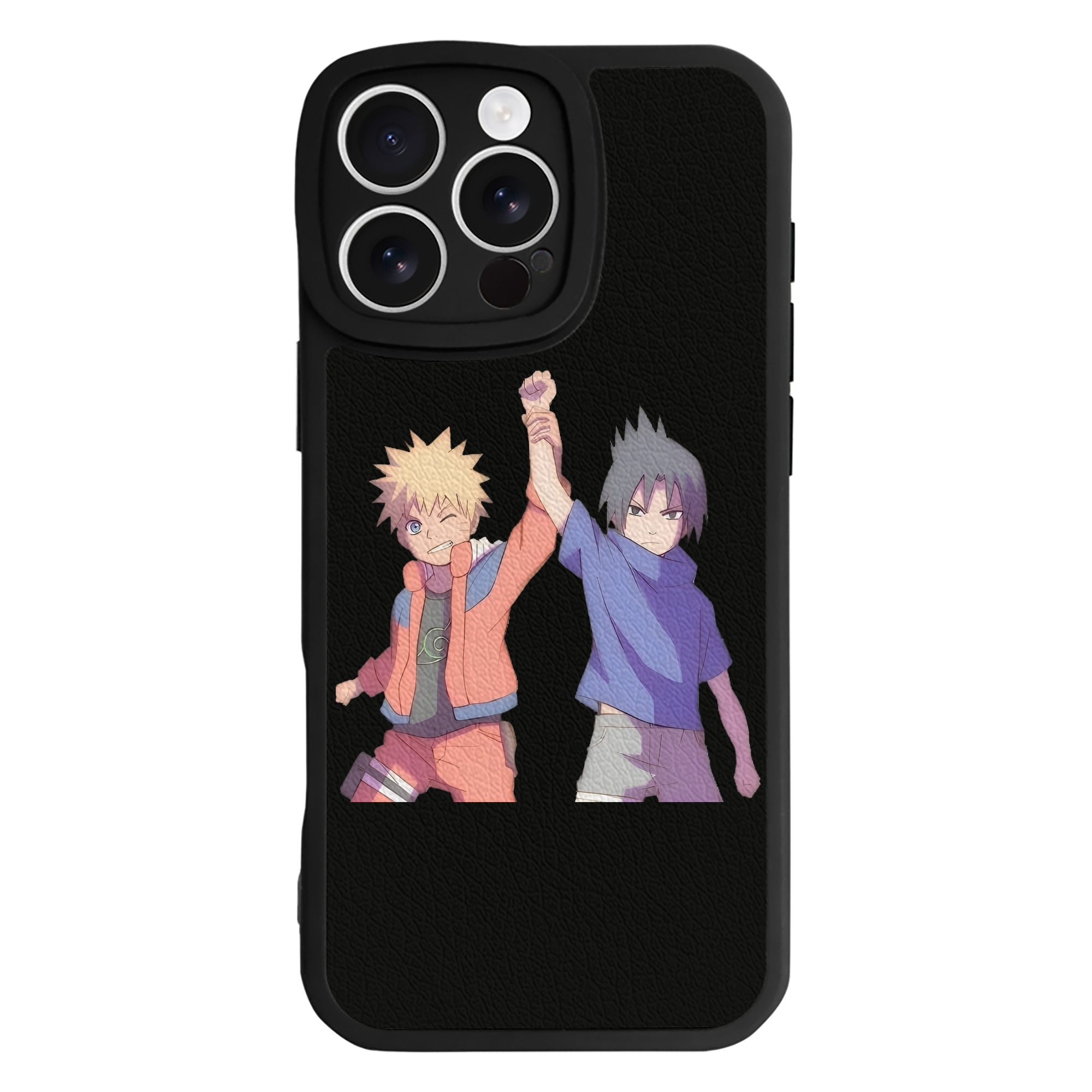 （画像用） NARUTO -ナルト- うちは サスケ Uchiha Sasuke 【iPhone 16シリーズ対応】シリコンスマホケース（レザー調） 材質：シリコン